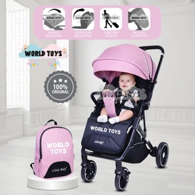 COCHE DE PASEO MALETA «LIVANO PRIME» DE LUJO PINK