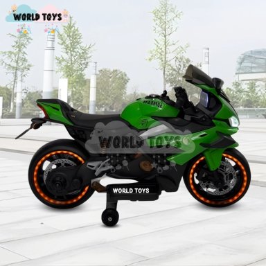 MOTO A BATERÍA PARA NIÑOS «SAIKO» LICENSSED GREEN - 3