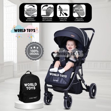 COCHE DE PASEO MALETA «LIVANO PRIME» DE LUJO BLACK