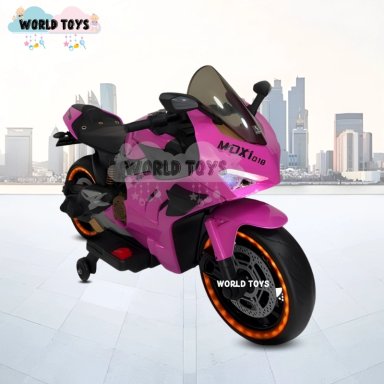 MOTO A BATERÍA PARA NIÑOS «PANIGALE» DE LUJO PINK - 3