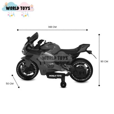 MOTO A BATERÍA PARA NIÑOS «PANIGALE» DE LUJO PINK - 4