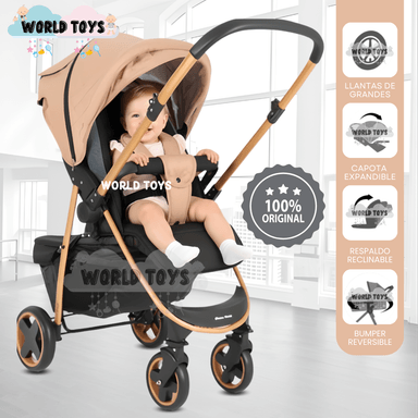 COCHE CUNA DEPORTIVO «SMART PLUS» MANGO REVERSIBLE BEIGE