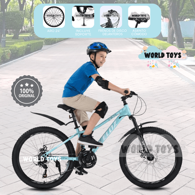 BICICLETA DEPORTIVA ARO 24 «SPORT LDY» EDICIÓN LIMITADA LIGHT BLUE