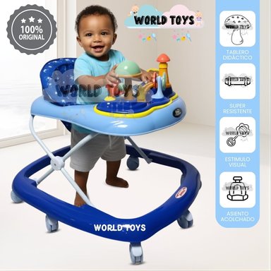 ANDADOR CON TABLERO MUSICAL «HONGUITO II» BLUE