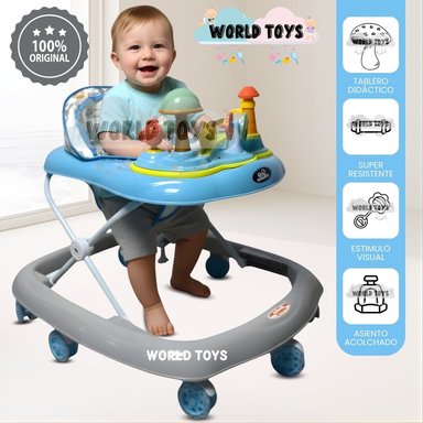 ANDADOR CON TABLERO MUSICAL «HONGUITO II» LIGHT BLUE