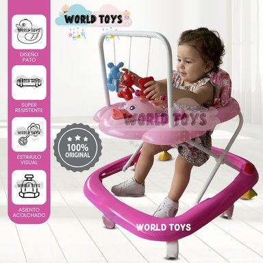 ANDADOR CON TABLERO MUSICAL «UGLY DUCKY» PINK