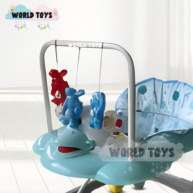 ANDADOR CON TABLERO MUSICAL «UGLY DUCKY» SKY BLUE Y GREY - 3