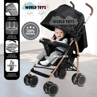 COCHE BASTÓN «VINNIE» DE LUJO BLACK