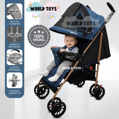 COCHE BASTÓN «SHUWI» DE LUJO BLUE