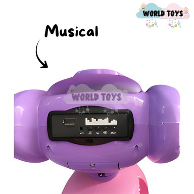 TRIMOTO A PEDAL PARA NIÑOS «SERVANN II» CON BLUETOOTH PURPLE - 4