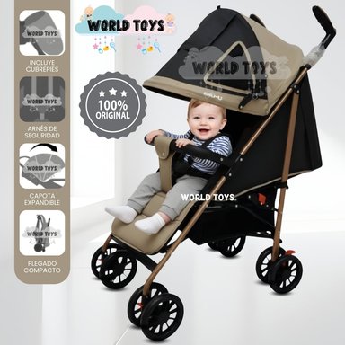 COCHE BASTÓN «SHUWI» DE LUJO BEIGE