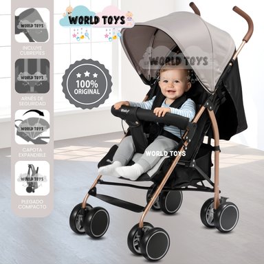 COCHE BASTÓN «VINNIE» DE LUJO PINK