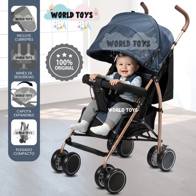 COCHE BASTÓN «VINNIE» DE LUJO BLUE