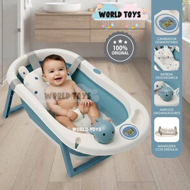BAÑERA PLEGABLE PARA BEBÉS «DOUX WHALL» EDICIÓN LIMITADA