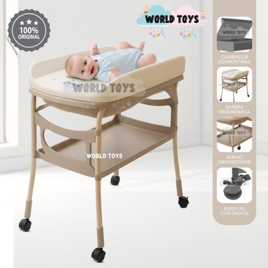 BAÑERA CAMBIADOR «DINO CARE» EDICIÓN EXCLUSIVA BEIGE
