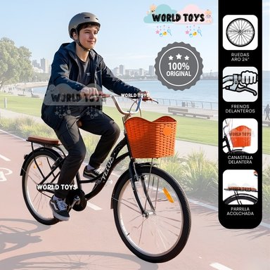 BICICLETA CAMPERA ARO 24 «VALENTINA» COLECCIÓN EXCLUSIVA