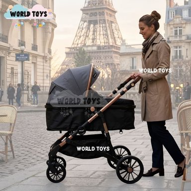 COCHE MOISÉS TRAVEL SYSTEM «INFINITIVE GOLD II» DE LUJO GRAY - 4