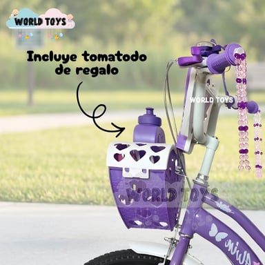 BICICLETA CAMPERA PARA NIÑA ARO 20 «ALANIS» CON CANASTA - 2