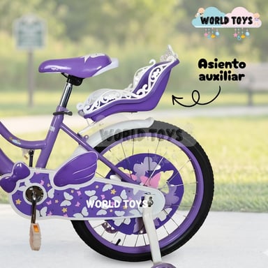 BICICLETA CAMPERA PARA NIÑA ARO 20 «ALANIS» CON CANASTA - 3