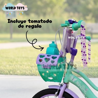 BICICLETA CAMPERA PARA NIÑA ARO 16 «ALANIS II» CON CANASTA - 3