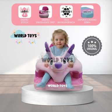ASIENTO DE APOYO (ESTIMULACION) PARA BEBÉS «STICH» PREMIUM - 1