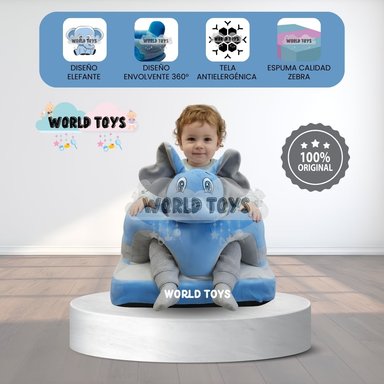 ASIENTO DE APOYO (ESTIMULACION) PARA BEBÉS «ELEPHANT» PREMIUM - 1