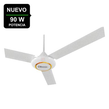 VENTILADOR DE TECHO 56' BOSSKO BK-8230VTE 90 WATTS BLANCO
