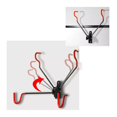 RACK GETHEX RBIC-01 METAL NEGRO PARED BICICLETAS SUPER - 2