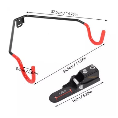 RACK GETHEX RBIC-01 METAL NEGRO PARED BICICLETAS SUPER - 3