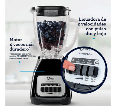LICUADORA OSTER BLSTKAG-BPB 2 VEL 1.5 LTS 550W - 3