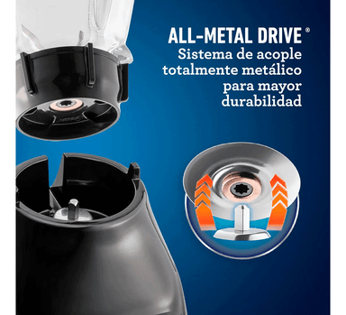 LICUADORA OSTER BLSTKAG-BPB 2 VEL 1.5 LTS 550W - 5