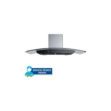 CAMPANA INDURAMA 90CM EXTRACTORA TIPO CHIMENEA CEI-90NEVC