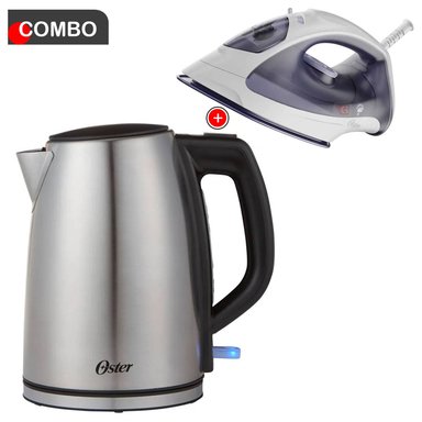 COMBO OSTER HERVIDOR BVSTKT673SS PLANCHA GCSTBS3802 - 1