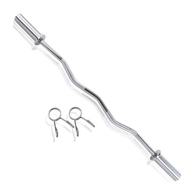 BARRA OLÍMPICA ZETA METAL 120CM + SEGUROS