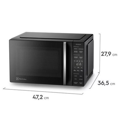 HORNO MICROONDAS DE 25 LTS FREESTANDING ELÉCTRICO ELECTROLUX EMDY25S2MXB - 4