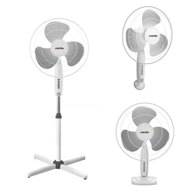 VENTILADOR DE PIE PRACTIKA ALTEA 45 WATTS 3 EN 1 GRIS BLANCO