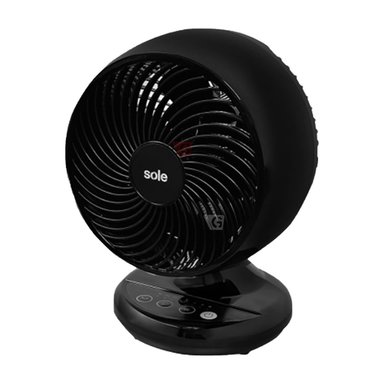 VENTILADOR DE PIE MESA SOLE SOLAIR016 30 WATTS TURBOMAX 3 VEL CONTROL REMOTO NEGRO - 2