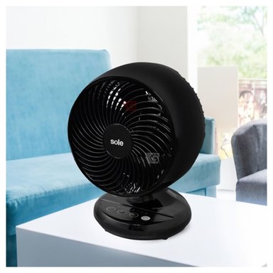 VENTILADOR DE PIE MESA SOLE SOLAIR016 30 WATTS TURBOMAX 3 VEL CONTROL REMOTO NEGRO - 5