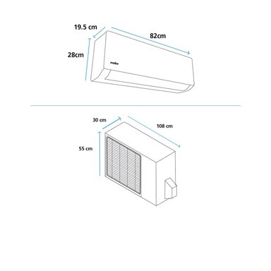 AIRE ACONDICIONADO ULTRA CLEAN AIR 18.000 BTUS MABE MMT18CDBWCCCE8 BLANCO - 5