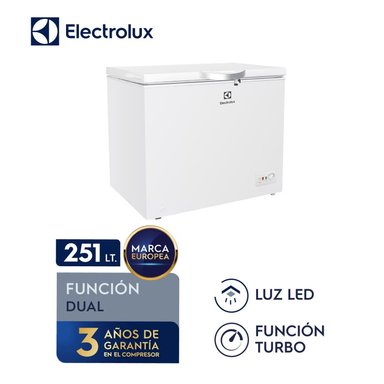 CONGELADOR HORIZONTAL 251L ELECTROLUX EFCC25C2HUW BLANCO