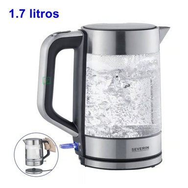 HERVIDOR DE AGUA DE CRISTAL SEVERIN WK 3420 1.7 LT