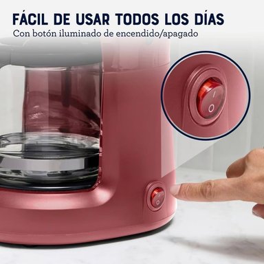 CAFETERA DE FILTRO REUTILIZABLE OSTER BVSTDCS51R 5TZ ROJA - 2