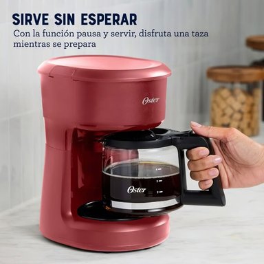 CAFETERA DE FILTRO REUTILIZABLE OSTER BVSTDCS51R 5TZ ROJA - 3