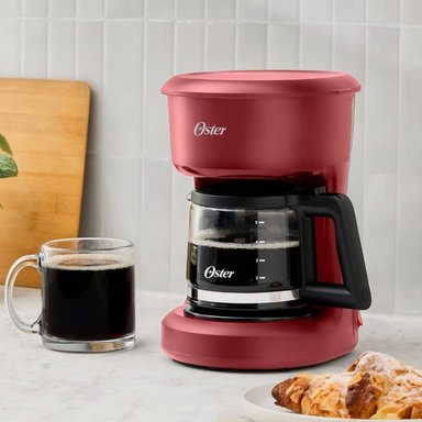 CAFETERA DE FILTRO REUTILIZABLE OSTER BVSTDCS51R 5TZ ROJA - 5