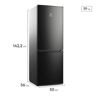 REFRIGERADORA BOTTOM FREEZER ELECTROLUX ERB162HB 166 L NEGRO - 3