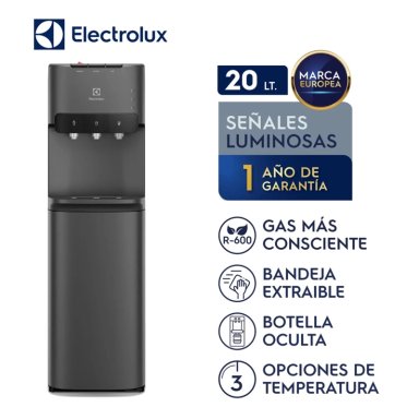 DISPENSADOR DE AGUA ELECTROLUX PURE SENSE CON BOTELLÓN OCULTO NEGRO ED30SRBL