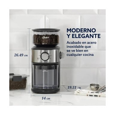 MOLINILLO DE CAFÉ, AUTOMÁTICO, DE MUELAS, 18 CONFIGURACIONES DE MOLIENDA, BVSTBMH24 - 5