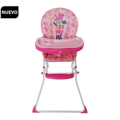 DISNEY BABY SILLA DE COMER PLEGABLE MINNIE ROSADO