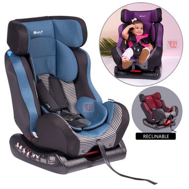 SILLA AUTO EBABY FIREZA RECLINABLE AZUL