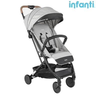 COCHE PASEO INFANTI TERRAIN GRIS CLARO PARA BEBÉ C628 GRIS